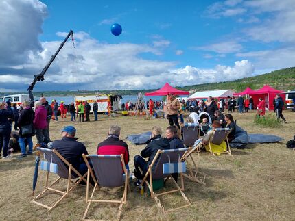 FLÖZerfest 2022, Blick auf die Festwiese. Foto: Planungsverband Lappwaldsee