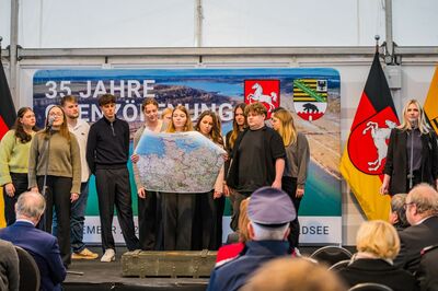 Theaterstück Gabö Helmstedt am 9. November 2024 am Lappwaldsee. Foto: Guido Linke 
